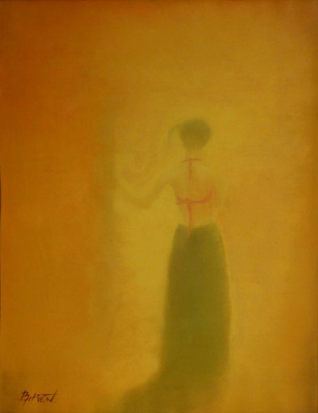 Thiếu nữ  ( Tranh sơn dầu - 70 cm * 90 cm ) MS :043