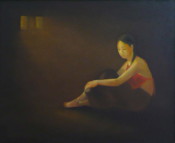 Thiếu nữ  ( Tranh sơn dầu - 74 cm * 90 cm ) MS :046